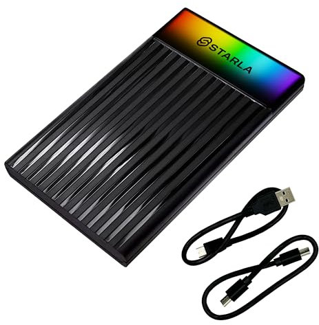 STARLA Disco duro externo portátil de 320 GB, almacenamiento de datos USB 3.0 de alta velocidad, compatible con Xbox y PC, PS4 y PS5, disco duro duradero para copia de seguridad de archivos sobre la