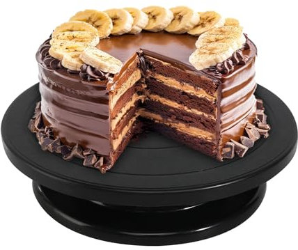 CUINIUNAID Plato giratorio para tartas, 27 cm, plato giratorio para tartas, plato giratorio para decorar tartas