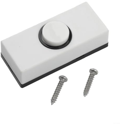 Timbre de puerta de plástico, botón pulsador, cableado duro, diseño exterior moderno