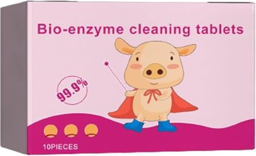 Multifunktionale Bio-Enzym-Reinigungstabletten, Bio-Enzym-Explosivsalz, Reiniger lösen konzentrierte Tabletten, Allzweck-Reinigungstabletten, Bleichtabletten für Wäsche Küche Kleidung (3)
