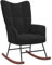 Willood Wilood Schaukelstuhl Sessel Relaxsessel Schaukelsessel Wohnzimmersessel mit Schwarz Samt