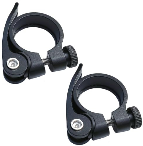 EIHI 2 Stück sattelklemme 31.8, schnellspanner fahrrad, schnellspanner sattelstütze, fahrrad schnellspanner, sattel schnellspanner, schnellspanner für fahrradsattel, fahrrad sattelklemme