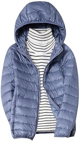 HAOLEI Piumino Donna Leggero 100 Grammi Ecologica Trapuntino Foderata Quilted Jacket Mezza Stagione Cappotto Ripiegabile Giubbino Antivento Giacca con Cappuccio Invernale Caldo Giubbotto 2024 Offerte