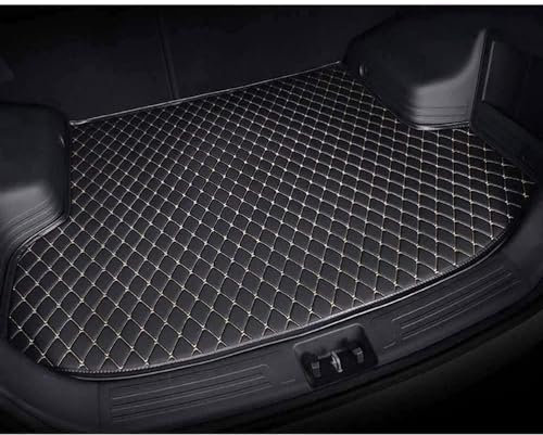 SNMRX Auto Leder Kofferraummatte für Suzuki S-Cross 2014-2024, Wasserdicht Kofferraumwanne Schutzmatte Antirutsch Kofferraum Schutz Interieur Zubehör,O