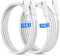 USB C to USB C Charger [2Pack] 1M+2M Type C Fast Charging Cable for iPhone 16/15/Pro Max/Pro/Plus, iPad, MacBook, 60W Original Nylon Braided USB C Charger