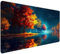 BEIJUYHU Keyboard Excel Shortcuts Mouse Mat Large 1200x600x3mm Thick Extended Mouse Pad Desk Pad Soft Computer Keyboard Mice Mat for Macbook, PC Laptop, blue Starry Sky Office 5-Q