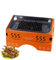 Tyinerc Camping BBQ Grill tragbar, Edelstahl Tischgrill Holzkohle,Tragbarer Grill aus Edelstahl für 1–3 Personen | Klappbares Outdoor-Picknick-Grillgerät für Fleisch, Garnelen, Fisch