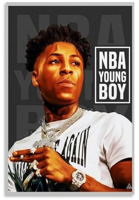 Sheozho Youngboy-Poster, Rapper, Musik-Cover, Vintage-Musikposter für Zimmer, ästhetische Leinwand, Wandkunst, Schlafzimmerdekoration, 30 x 45 cm