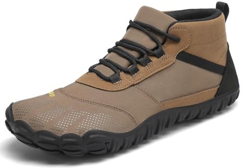 SAGUARO Chaussures Minimaliste Femme Homme Barefoot Shoes Léger Chaussures de Trail Antidérapantes, Terra III, Marron 44EU