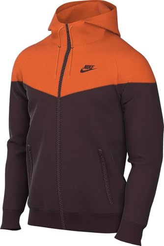 Nike Sportswear Windrunner Herrenjacke Mit Kapuze, Burgundy Crush/Burgundy Crush, DA0001-652, S