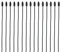 FortuneGlobe Tendeur Elastique 15pcs（15×50cm），Tendeurs Elastique avec Crochets，pour Vélos Motos Toiles Haubans De Vamping Longueur Réglable
