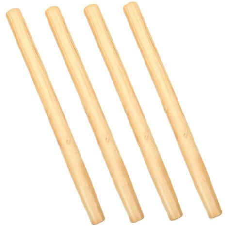 VICASKY 4Pcs Ergonomic Hardwood Replacement Handles for Garden Tools Comfortable Grip Long Wooden Handles for and Spade Use for Landscaping and Gardening Tasks