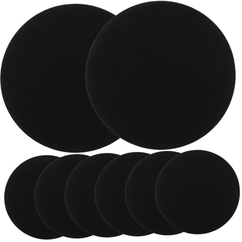 INOOMP 8 Pcs Felt Coasters Soft Absorbent Cup Mats Heat Resistant Tabletop Protection for Home Coffee Table Planter Saucer Farmhouse Decor