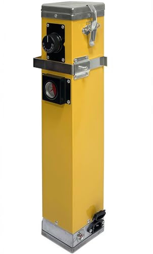 PRMTYUP 11lbs Portable Welding Rod Container, Welding Rod Oven with 50-150℃ Adjustable, Electrode Oven Fits 19.6in Rods, Welding Rod Holding Oven for Stick Welding,Yellow