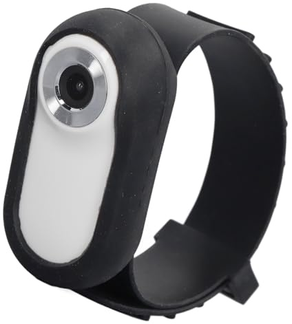 Jelquix Pet Collar Camera, 350mAh Full HD 90 Degree Wide Angle Compact & Lightweight Rechargeable Small Dog Cat Action Camera with Video Records for Indoor Outdoor (White)