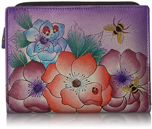 Anna by Anuschka Clutch Geldbörse aus echtem Leder, Sweet Dreams, X-Large