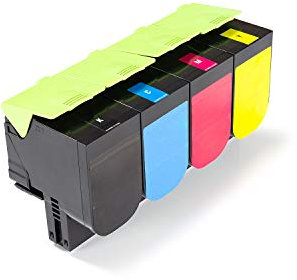 Green2Print Toner Toner-Set, 4 Kartuschen 4X 1000 Seiten passend für Lexmark CX310Serie, CX310N, CX310DN, CX410Serie, CX410DE, CX410DTE, CX410E, CX510Serie, CX510DE, CX510DHE, CX510DTHE