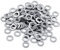 Flache Scheiben, 100 Stücke M3-M10 Edelstahl Metrische flache Unterlegscheiben Ring Assorted Set Repair Kit(M6*12 * 1.5)