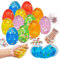 JOYIN 12pcs schleim in eiform, Flauschiger Regenbogenfarben klarer kitt mit Zubehör für Kinder Jeden Alter