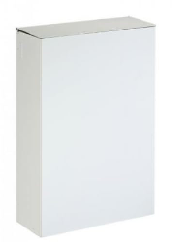 Poubelle murale Blanka sans étrier - 20l - blanc signalisation - RAL 9016