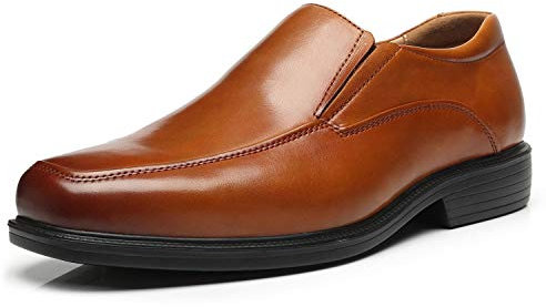 La Milano Herren Oxfords Klassische moderne runde Captoe-Schuhe, W-2-cognac, 41