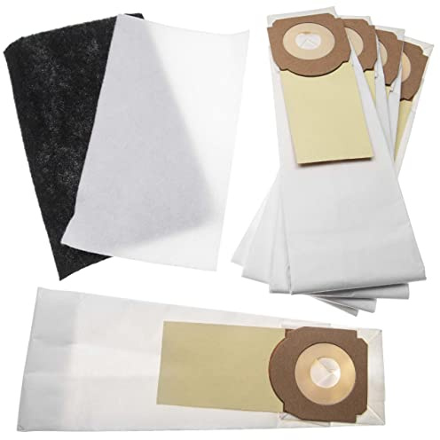 vhbw 7-TLG. Filter + Beutel (Papier) Set kompatibel mit Hoover Athyss STB356 011, STB356 021, STG750 011 1, STR755 011 Staubsauger