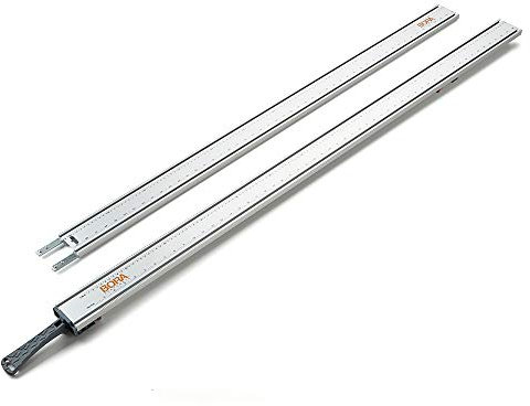 Bora 100 Inch WTX Ruled Clamp Edge Saw Guide for Woodworking, Contractors, Carpenters and DIY, Guide for Circular Saws, 100 Inch Cutting Length, 545100