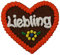 Anstecker Filzherz Liebling für Junggesellinnenabschied Junggesellenabschied Heimatfest Dirndl Accessoires mit Namen - Namensschild Herz personalisiert Button Brosche Ansteckbutton Wunschbeschriftung