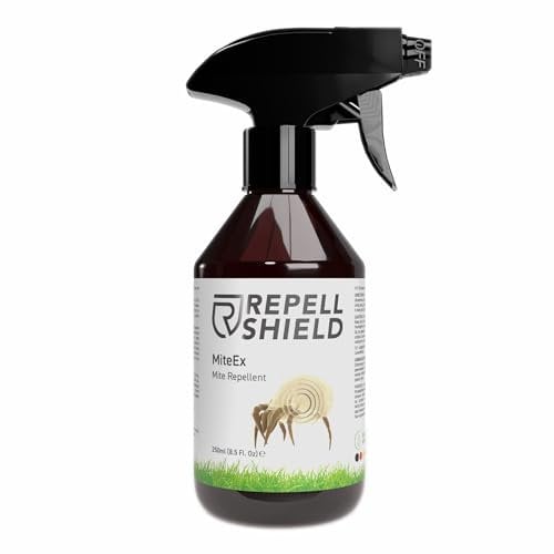 RepellShield® Spray Antiacaros - Uso Interior y Exterior - Anti Acaros Ideal para Colchones, Sofás, Almohadas y Ropa de Cama - 250ml - No Mancha - Fórmula Segura y Natural para un Hogar Sin Ácaros