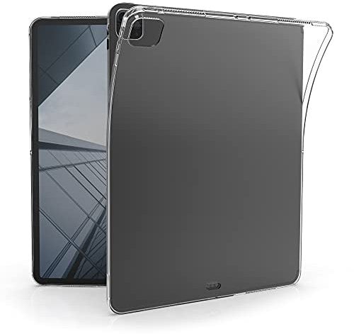 kwmobile Hülle kompatibel mit Apple iPad Air 13 (6. Gen 2024) / iPad Pro 12.9 (2018/2020/2021/2022) Hülle - weiches TPU Silikon Case transparent - Tablet Cover Transparent