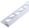 Dalsys Fliesenschiene 2,5m x 8mm Eckprofil Quadratprofil Aluminium (eloxiert) Weiß, Fliesenprofil