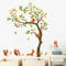 wondever Wandtattoo Tiere Baum Wandaufkleber Waldtiere Eichhörnchen Wandsticker Wanddeko für Kinder Babyzimmer Schlafzimmer Wohnzimmer