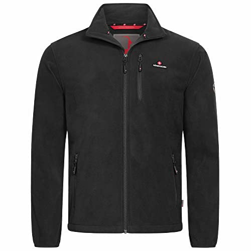 Höhenhorn 22H123 Eigler Herren Fleece Jacke Full Zip Schwarz Gr. L