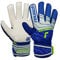 Reusch Attrakt Solid Junior griffige Torwarthandschuhe Kinder Jugendliche Fußballhandschuhe geeignet für alle Wetterbedingungen und Spielfeldoberflächen, grau-blau, 7
