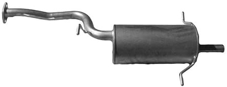 IZAWIT 45.003 Endschalldämpfer Hinten Kompatibel mit SUBARU FORESTER SG 44300SA000