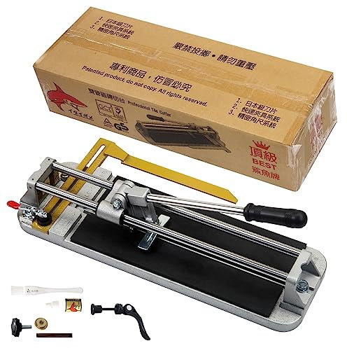 Jin Tool Professional Tile Cutter - 15 (435mm),Taiwan's Top 1 Pro Tile Cutter Brand,Strong Base, Precision Tungsten Carbide Cutting Wheel - Ideal for Porcelain Tiles in Precision Cutting Industry