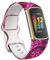 Strap-it Silikonen band - kompatibel mit - Fitbit Charge 5 (S) - Armband - Pink Galaxy - fur Fitbit Charge 6 (S)