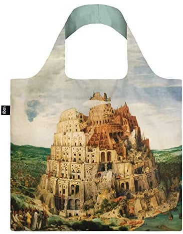 LOQI Pieter Bruegel Tower of Babel Tasche, bunt, Zeitgenössisch