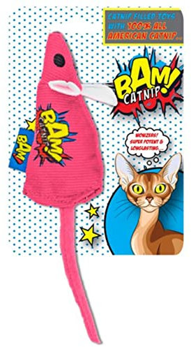 BAM! - Toy with Catnip - 10 cm - Mouse Pink - (503319006087)