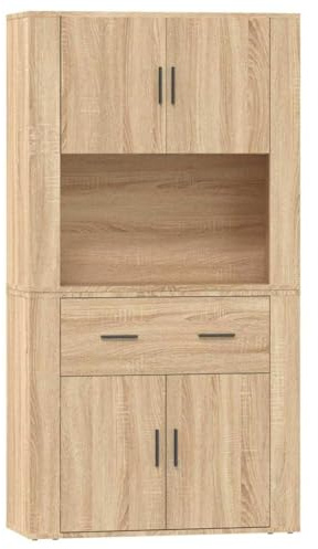 vidaXL Highboard Sonoma-Eiche Holzwerkstoff