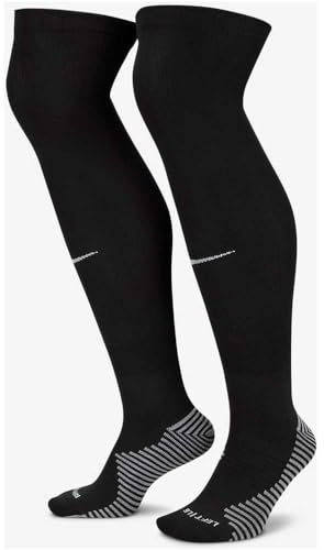 Nike, Knee-High Soccer Socks, Bas De Football Des Genoux, Noir Blanc, Xl, Adulte Unisexe
