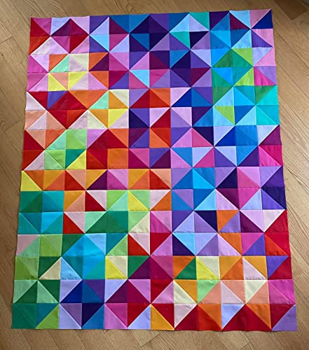 Stoffe zum Nähen Baumwollstoff Paket,Stoff für mundschutzmasken, Stoff-Quadrate & Quiltingstoffe für Patchwork Handgemachten Solide 200 Stück 10 x 10 cm(4x4inches)