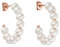 PURELEI® Aina Ohrringe (Roségold) – Damenohrringe aus langlebigem Edelstahl – Wasserfeste Ohrringe Damen – 22mm Durchmesser – Modeschmuck für deinen individuellen Look