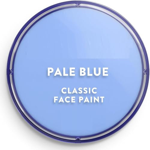 SK INFINITY | Classic Face and Body Paint 18 ml Professional Water Based, Single Cake Makeup Supplies for Adults, Kids (Classic Pale Blue)