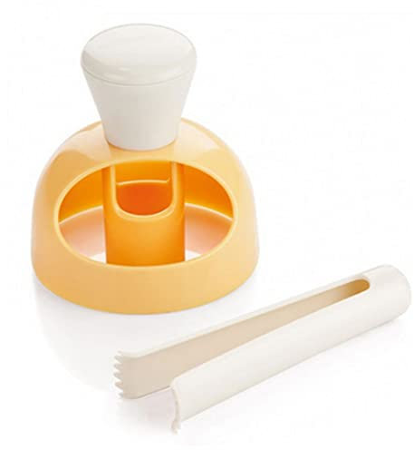 Set di Formine Per Ciambelle, Confezione da 2 Stampi Per Ciambelle in Plastica Per Ciambelle con Clip Stampo Per Ciambelle Fritte Fai-da-te Dessert Stampo Per Taglierine Per Pane