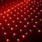 WxiaoD Réseau de lumière LED Éclairage Filet Lumineux Noël pour extérieur et intérieur Décoration de jardin lampe Guirlande Lumineuse Rideau lumineux (1.5x1.5M 96LED, Rouge)