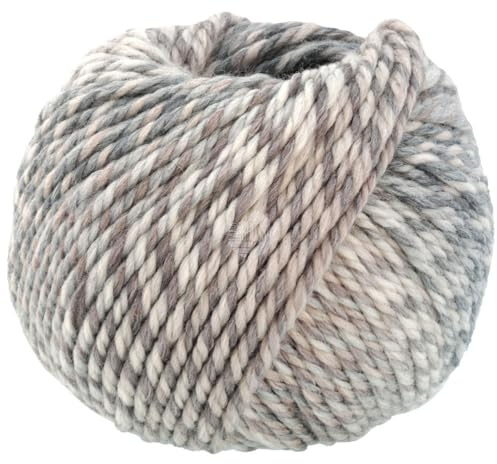 LANA GROSSA Merino Twister | 3-fach verzwirntes Dochtgarn aus Merino superwash & Acryl (Premium anti-pilling) | Bedruckter Farbverlauf im Einzelfaden | 100g Wolle, Stricken & Häkeln | 80m Garn FB2