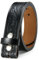 CHAOREN Cowboy Gürtel Leder ohne Schnalle, Western Ledergürtel Herren, 38mm Vollnarbenleder Männer Gürtel für Jeans