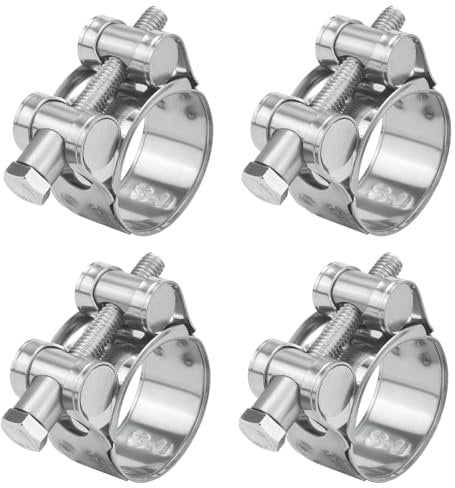 Fomiata 4 Stück Gelenkbolzenschellen Edelstahl Schlauchschellen Spannbereich 29-31mm, Bandbreite 20mm, W4 (29-31mm 4Stück)