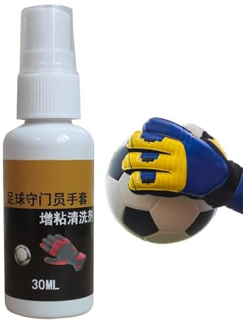 Torwarthandschuh Pflege-System, Torwarthandschuh Grip Spray,Torwarthandschuh-Reiniger, Torwarthandschuhkleber, 30ml Torwarthandschuh Reiniger Handschuh Kleber Spray, Goalkeeper Gloves Glue Spray